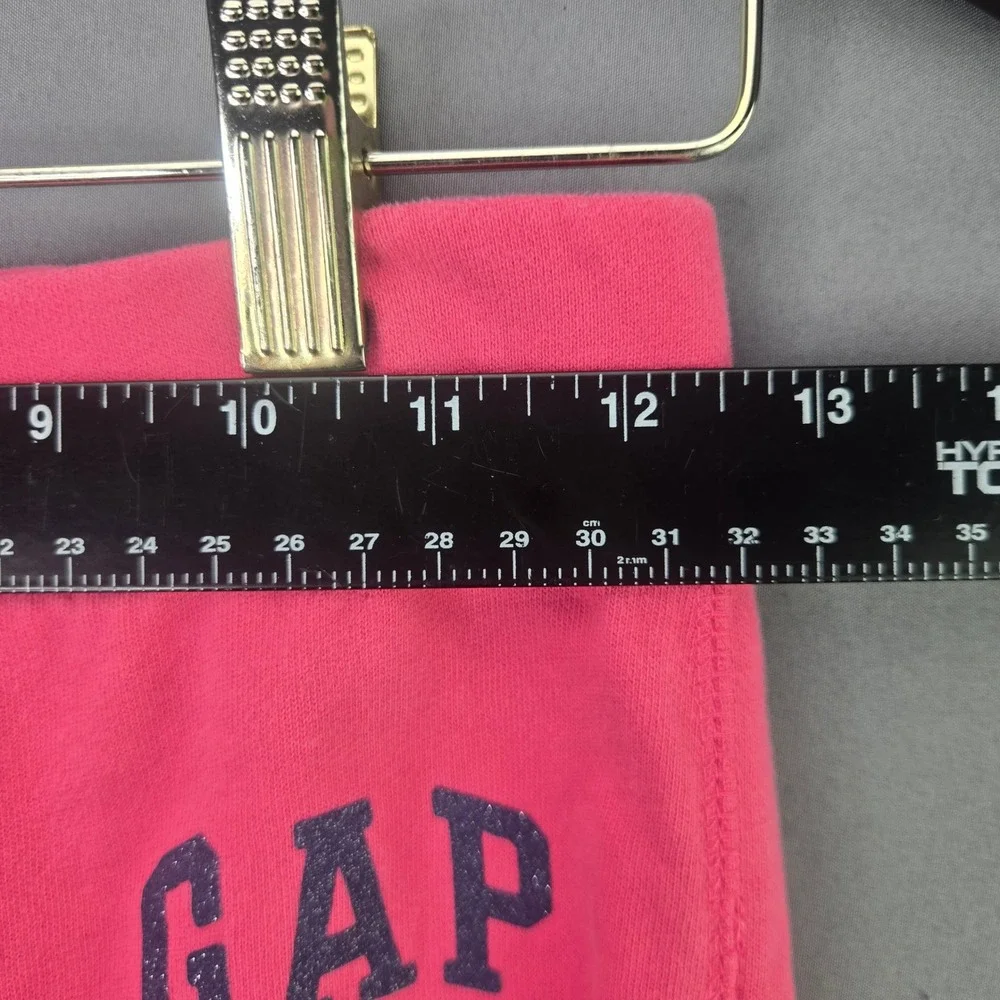 Gap Kids Sweatpants Pink Glitter Logo Joggers XXL 14-16 Girls Fleece Pants